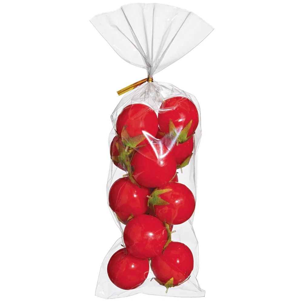 1.25" Artificial Bagged Cherry Tomato -Red (Pack of 24)