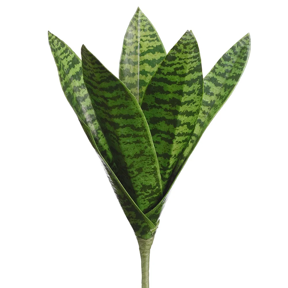 10" Artificial Sansevieria Snake Grass Plant -Green (Pack of 12)