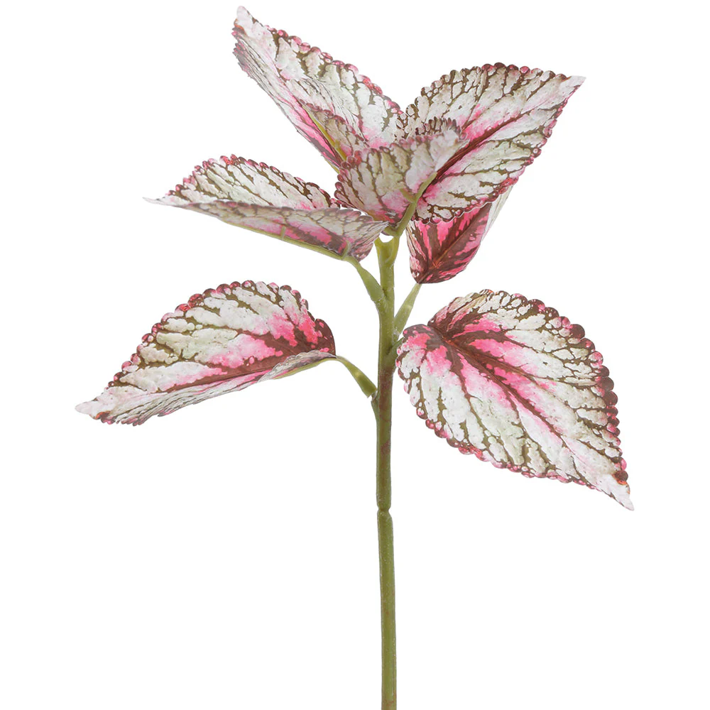 10" Coleus Leaf Silk Stem -Violet/Green (Pack of 24)