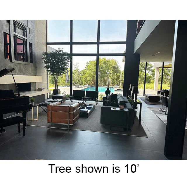 10' Custom-Made IFR Commercial Artificial Ficus Tree w/Pot -Green - Image 3
