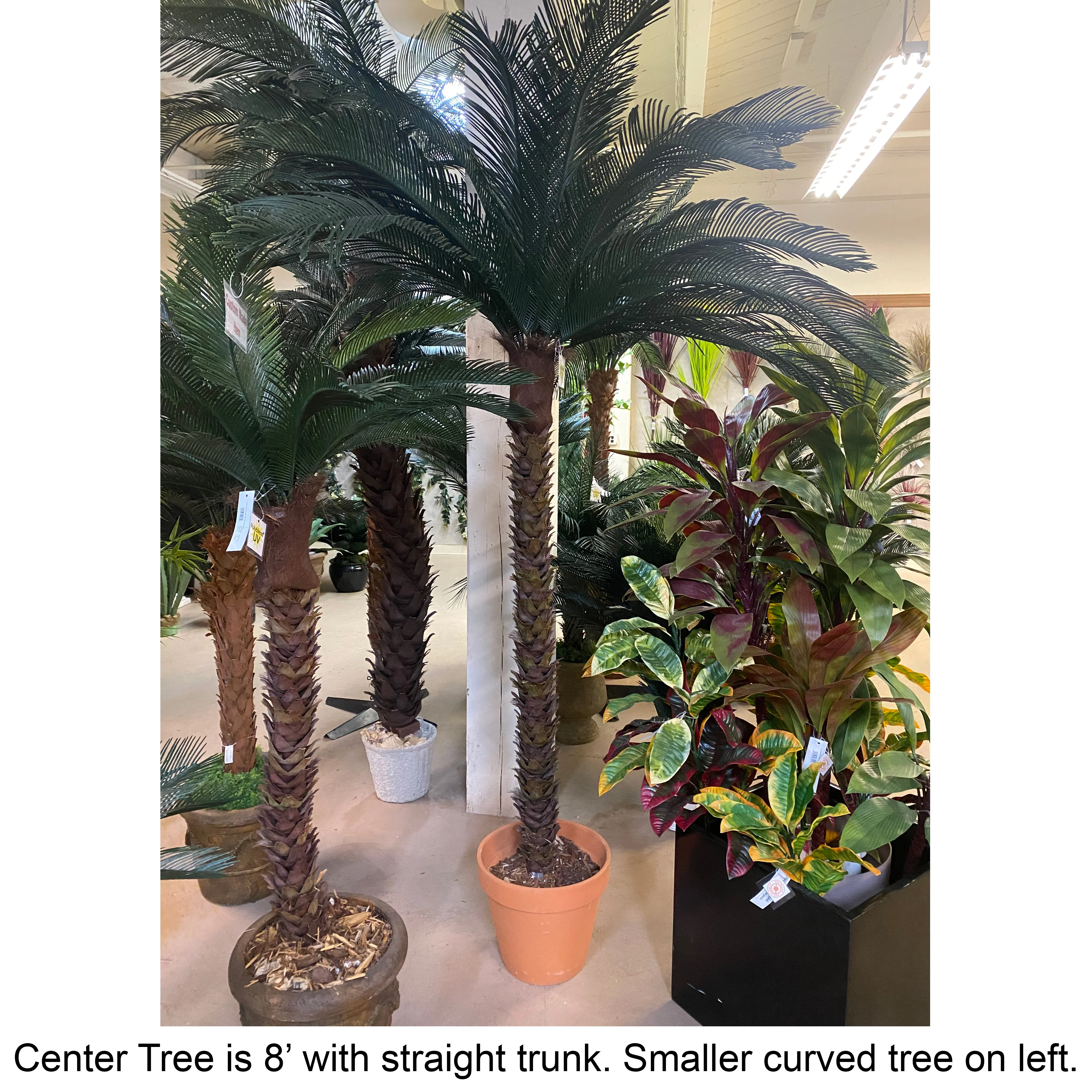 10' Custom-Made Outdoor UV-Proof Large Artificial Sago Cycas Palm Tree -36 Fronds -Green - Image 3