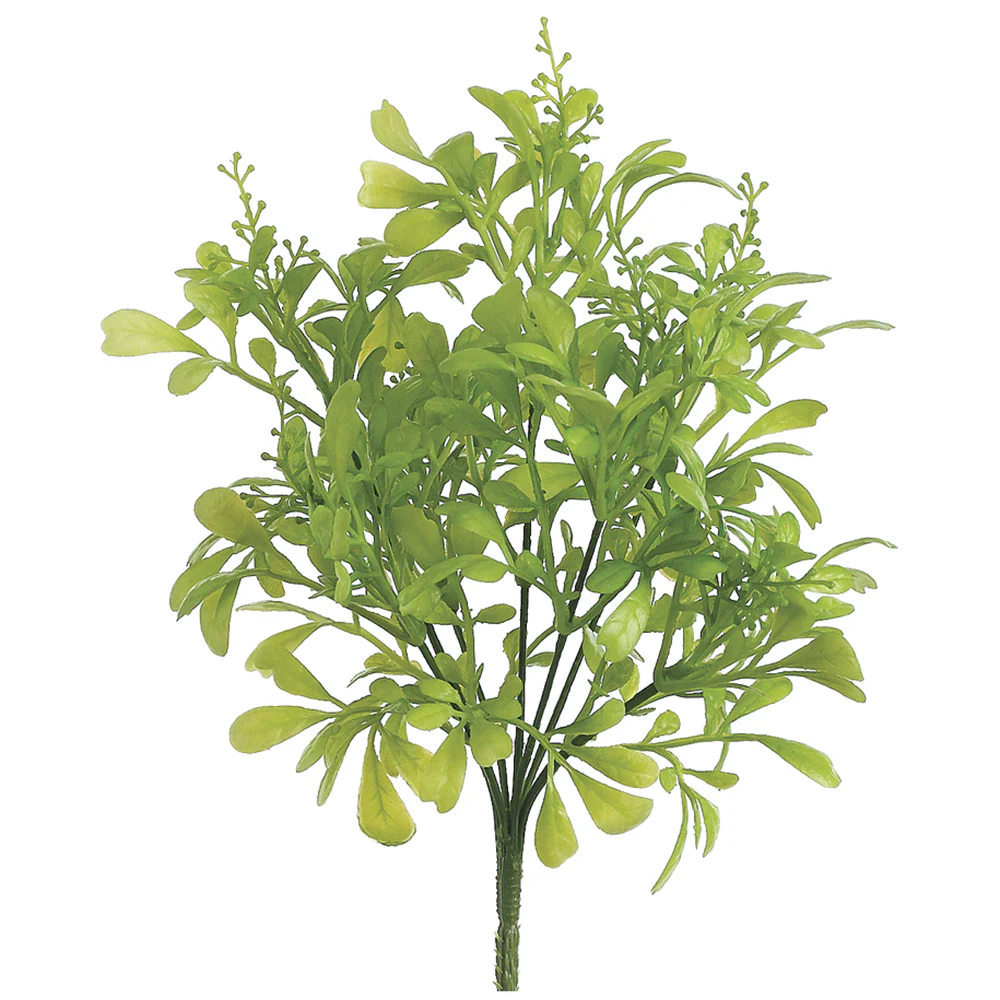 10" PE Soft-Touch Odorata Leaf Artificial Plant -Green (Pack of 12)