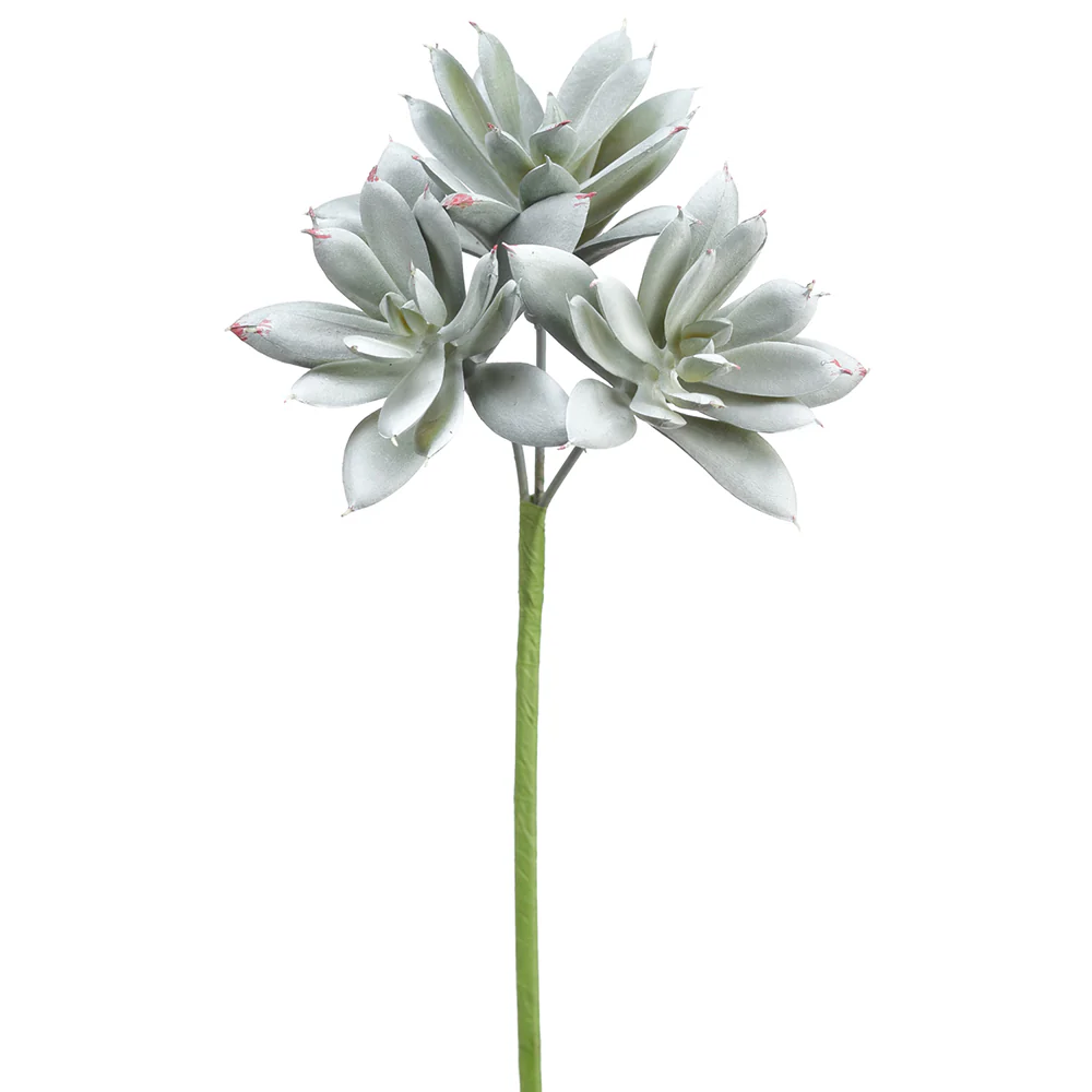 10" Sedum Artificial Bouquet Stem Pick -Gray/Green (Pack of 24)