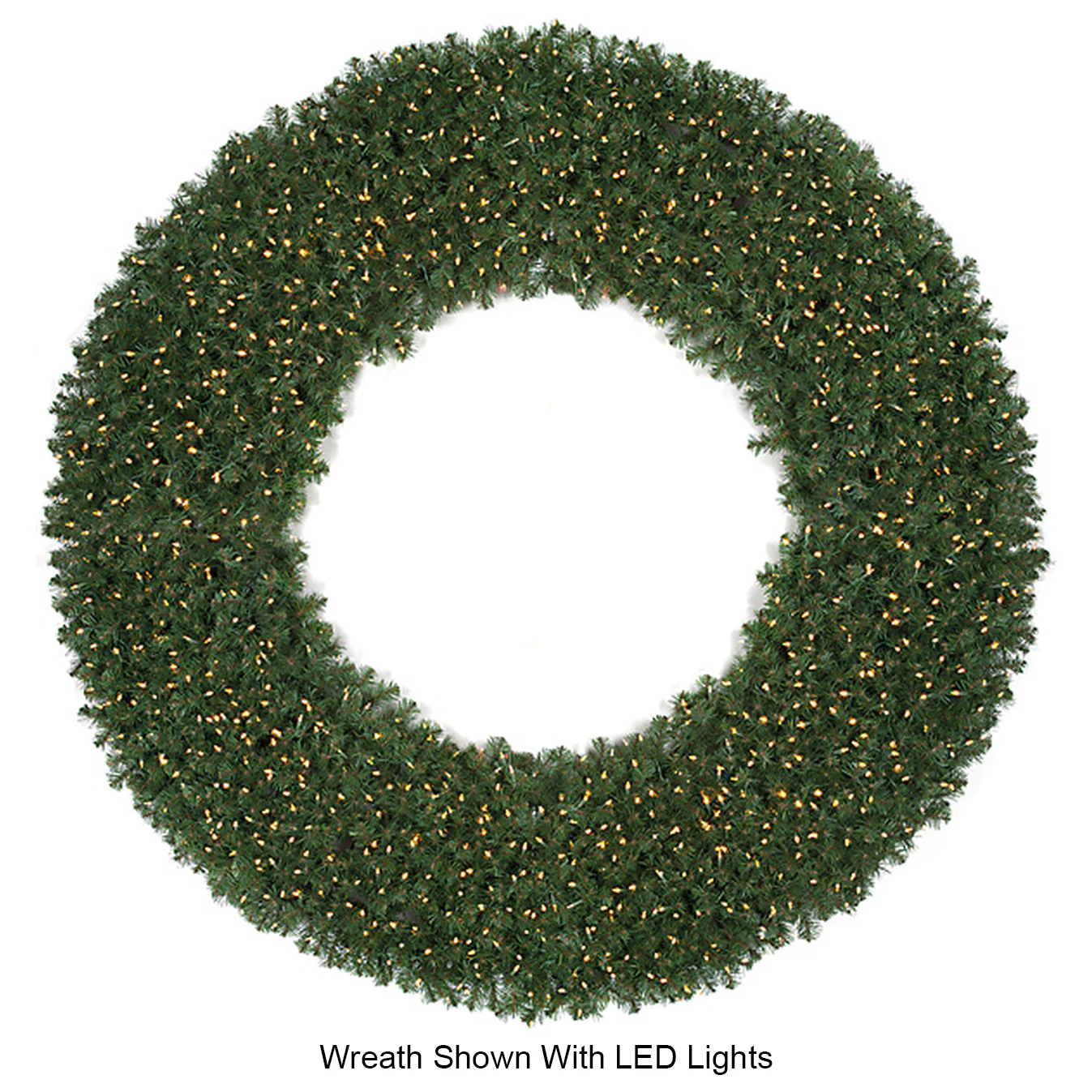 100" Artificial PVC Virginia Pine Wreath -Green