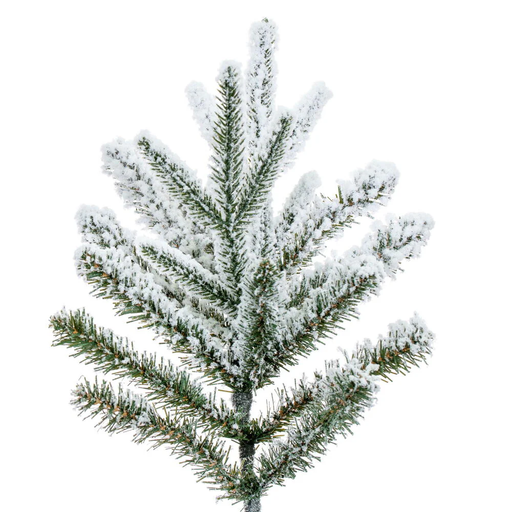 10'Hx37"W PE Frosted Tacoma Fraser Fir Artificial Christmas Tree, Unlit -White - Image 2