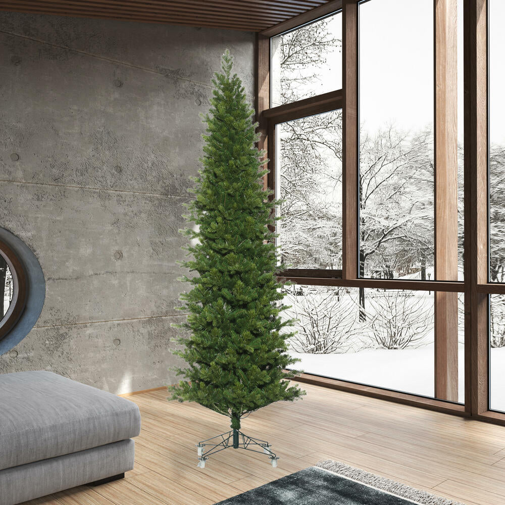 10'Hx42"W PE Slim Eagle Fraser Artificial Christmas Tree, Unlit -Green - Image 2