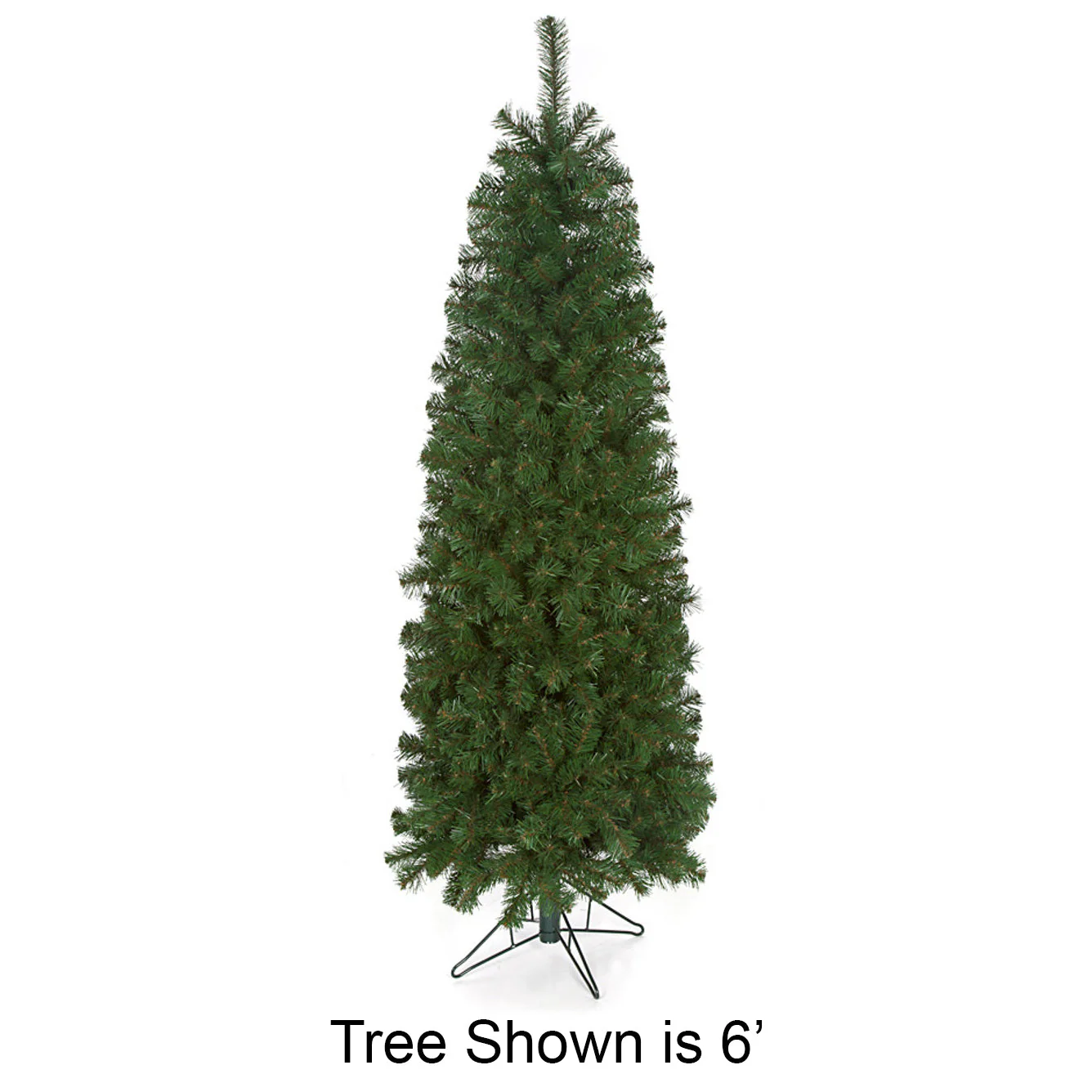 10'Hx50"W Virginia Pine Artificial Christmas Tree, Unlit -Green