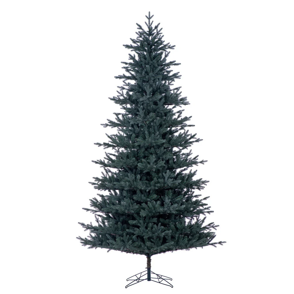 10'Hx67"W PE Colorado Blue Fir Artificial Christmas Tree, Unlit -Green