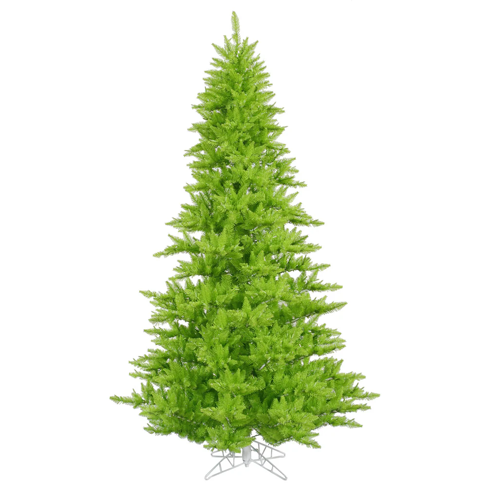 10'Hx68"W Fir Artificial Christmas Tree, Unlit -Lime