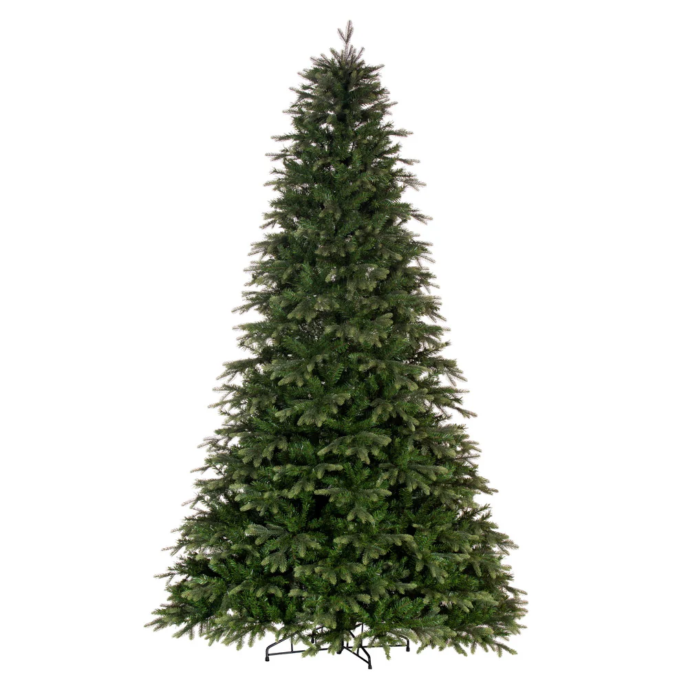 10'Hx72"W PE Douglas Fir Artificial Christmas Tree, Unlit -Green