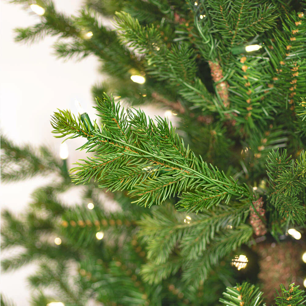 10'Hx73"W PE Eagle Fraser Artificial Christmas Tree, LED Pre-Lit -Green - Image 2