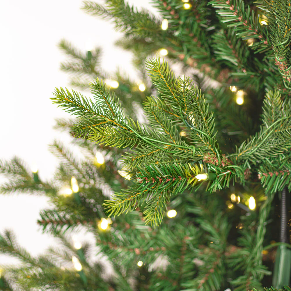 10'Hx73"W PE Welch Fraser Artificial Christmas Tree, LED Pre-Lit -Green - Image 2