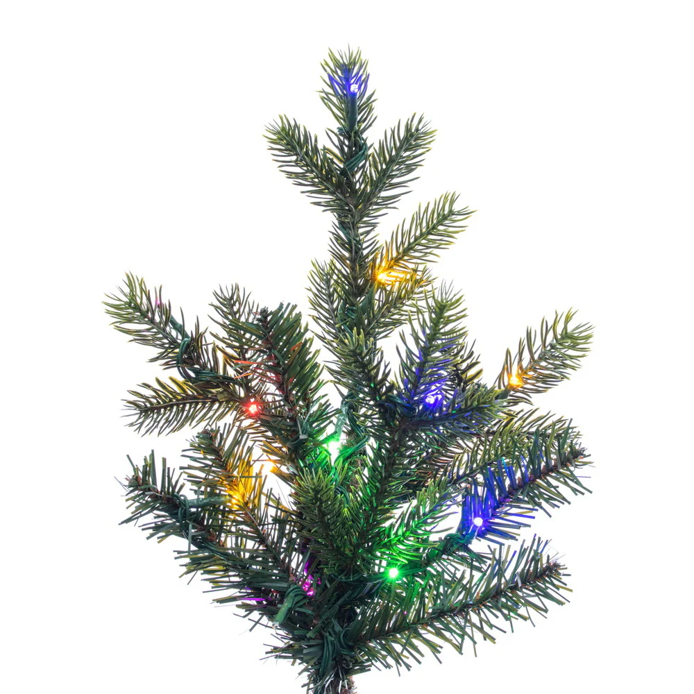10'Hx73"W PE Welch Fraser Artificial Christmas Tree, Micro LED Pre-Lit (Multi-Mode) -Green - Image 3