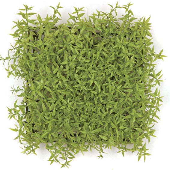 10"x10"x3" IFR Mini Leaf Artificial Mat -Light Green (Pack of 6)