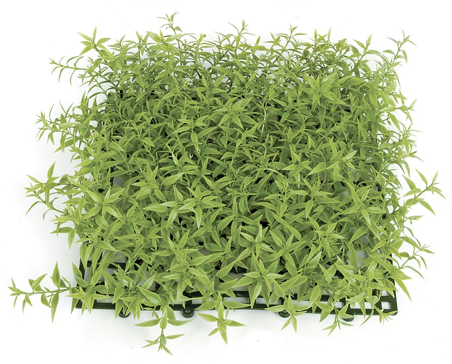 10"x10"x3" Mini Leaf Artificial Mat -Light Green (Pack of 6) - Image 2