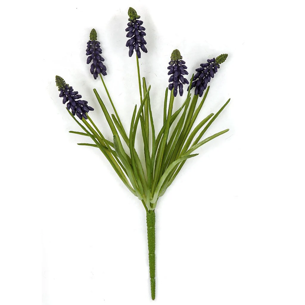 12.5" IFR Artificial Hyacinth Flower Bush -Purple (Pack of 12)