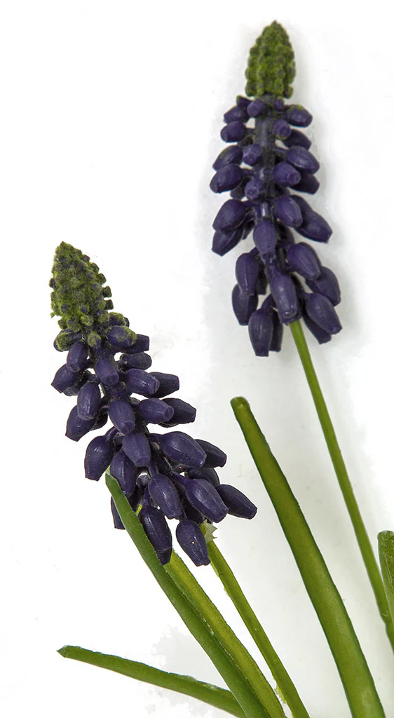 12.5" IFR Artificial Hyacinth Flower Bush -Purple (Pack of 12) - Image 2