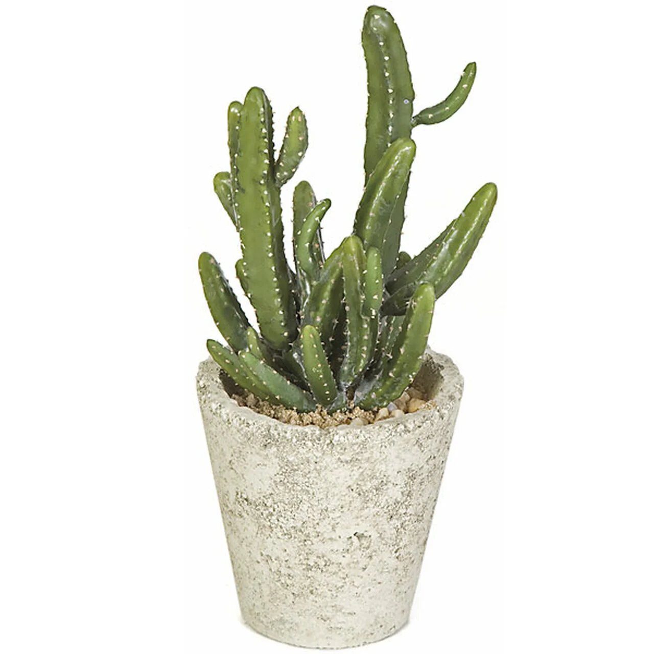 12.5" Mini Cactus Artificial Plant w/Ceramic Pot -Green (Pack of 2)