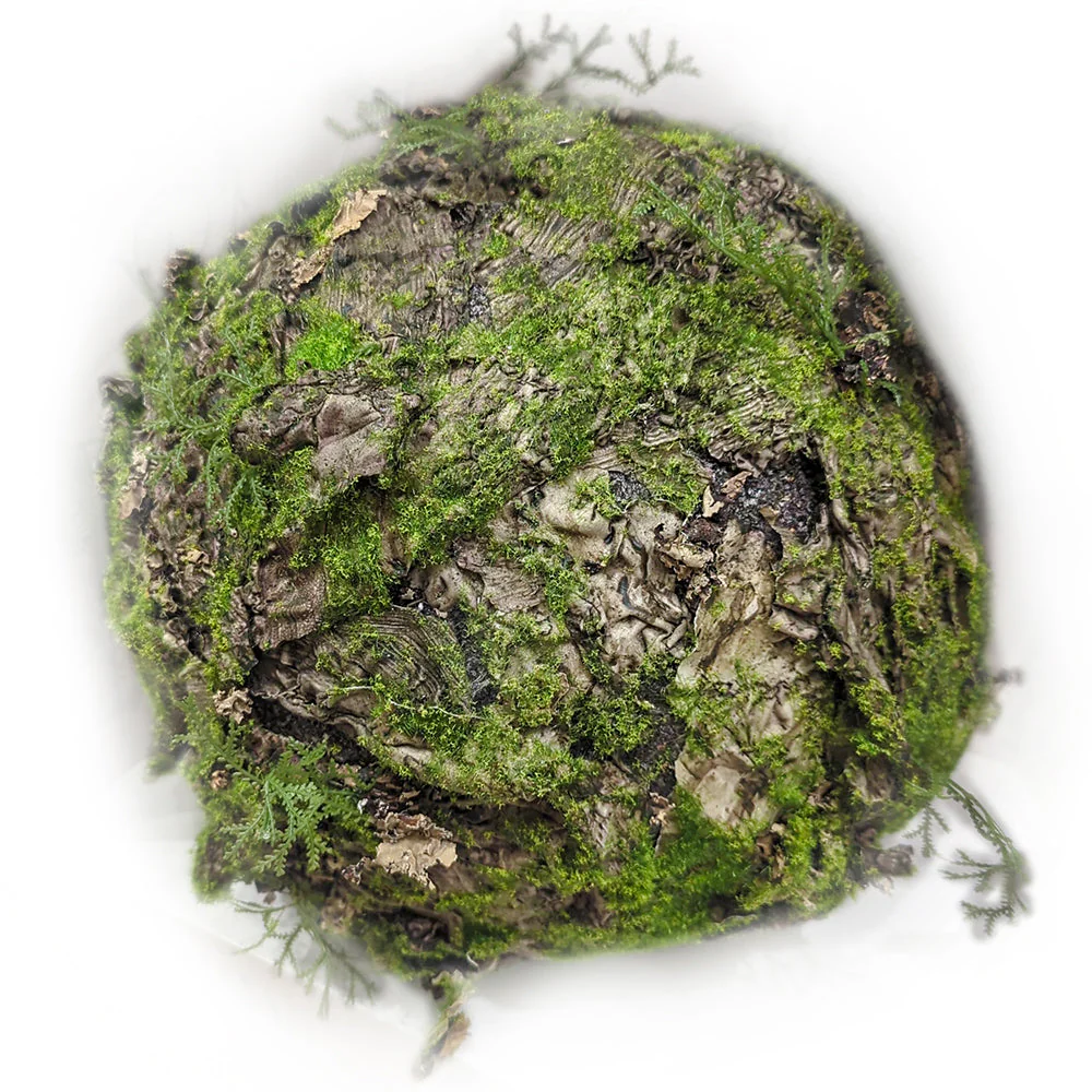 12.5" Moss Ball-Shaped Artificial Topiary -Green (Pack of 4)