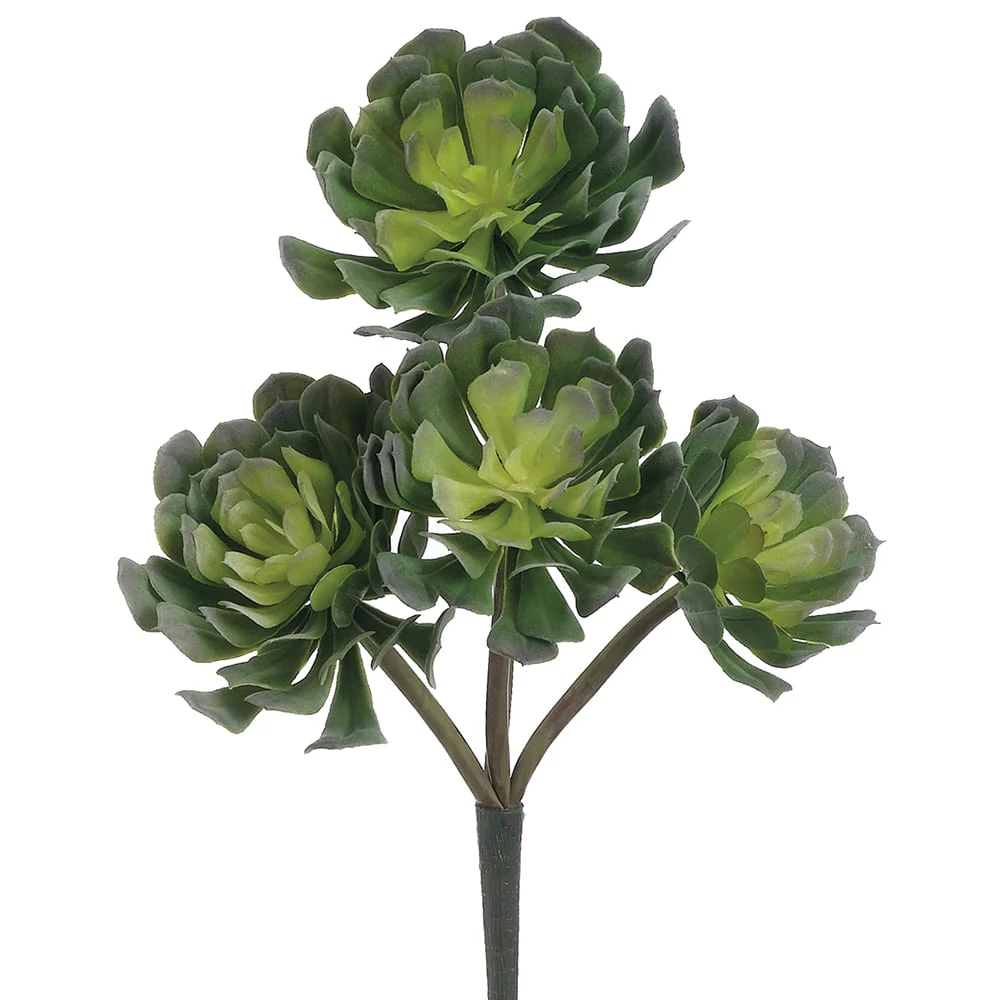 12.5" Real Touch Echeveria Artificial Stem -Green (Pack of 12)