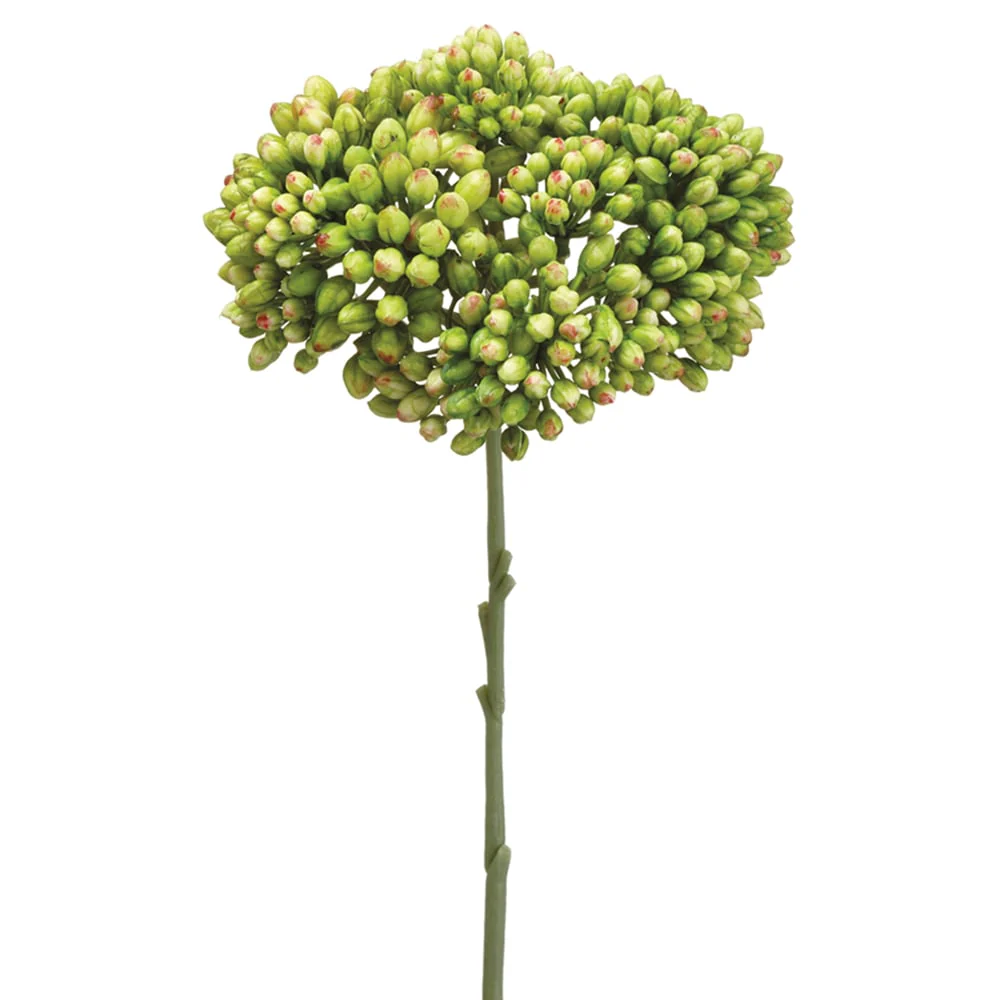 12.5" Sedum Artificial Stem -Green (Pack of 12)