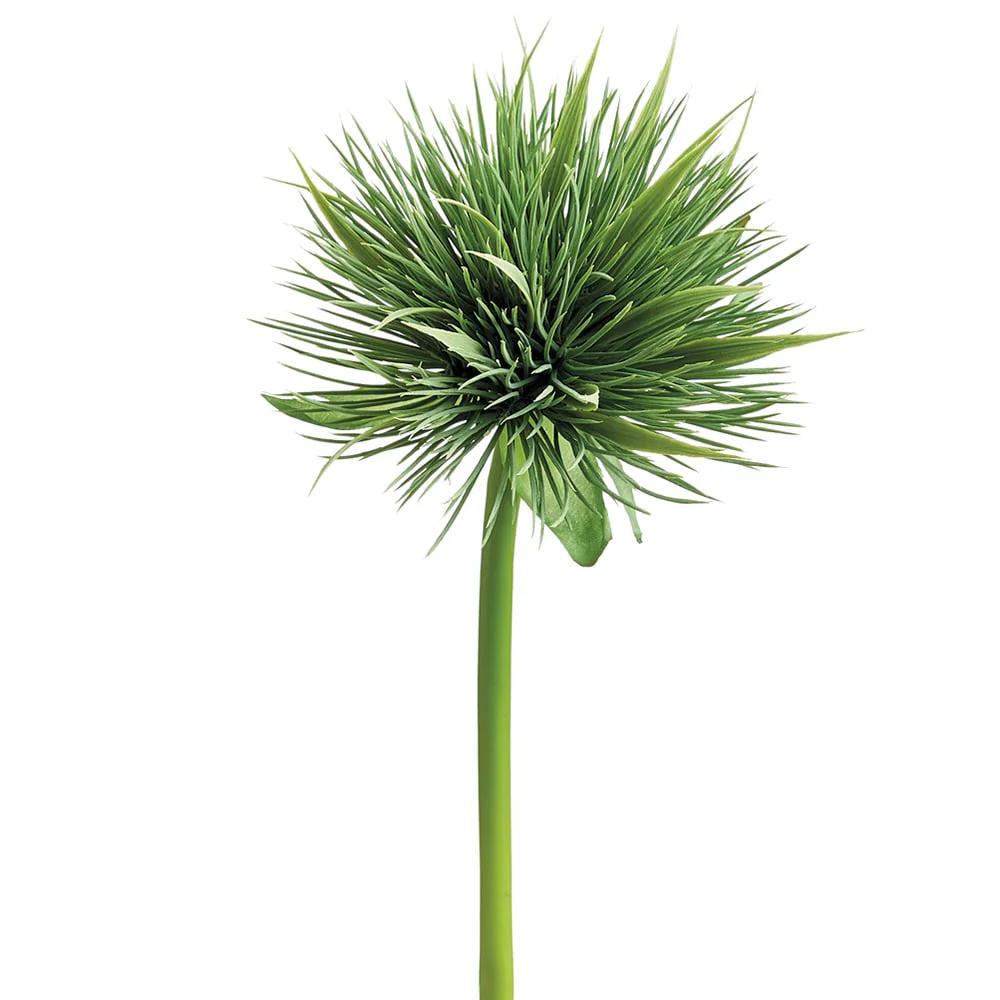 12" Artificial Grass Mound Plant Pick -Green/Gray (Pack of 12)