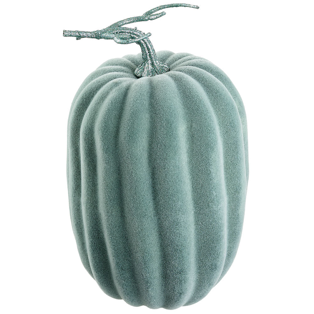 12" Artificial Pumpkin -Teal (Pack of 6)