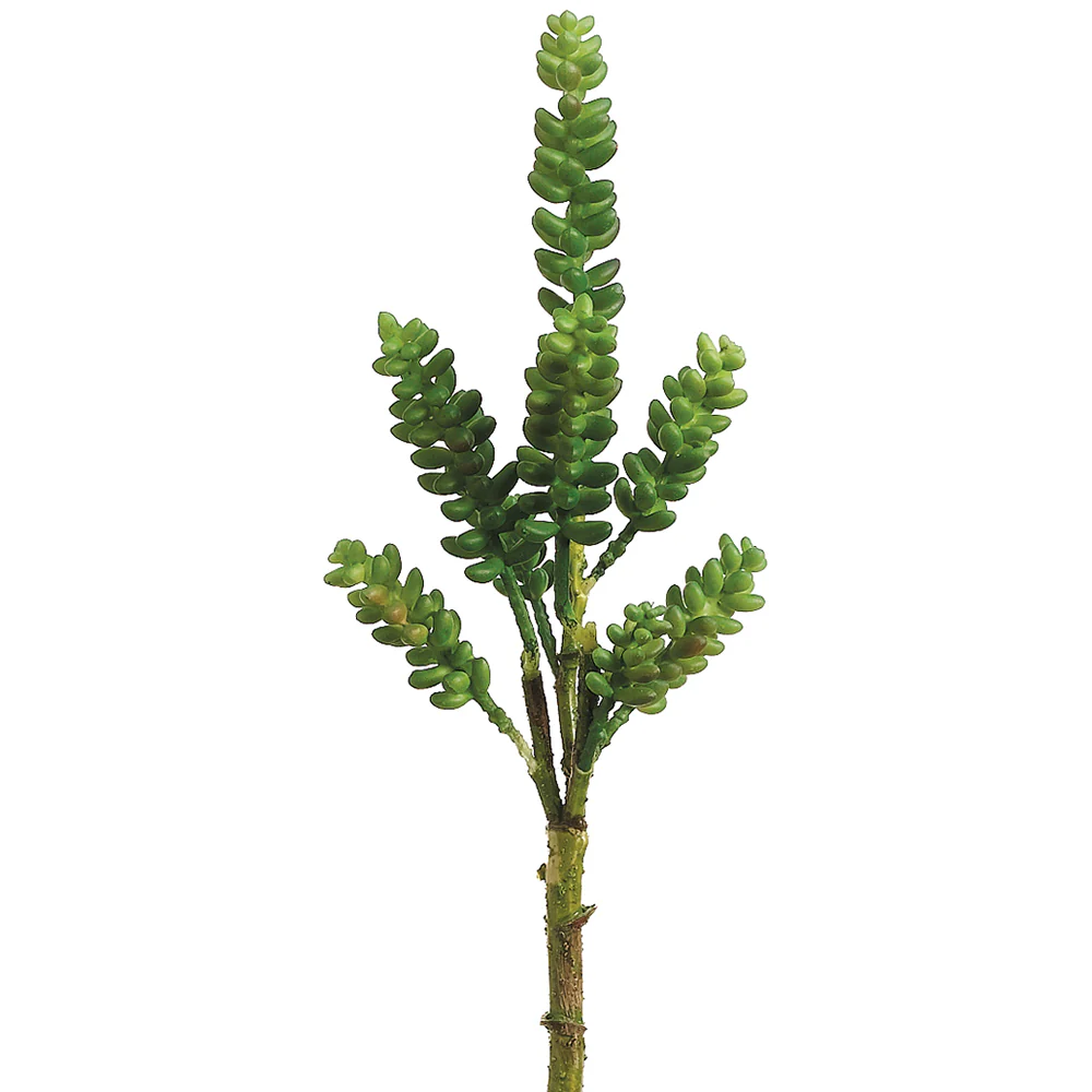 12" Donkey Tail Artificial Stem Pick -Green (Pack of 24)