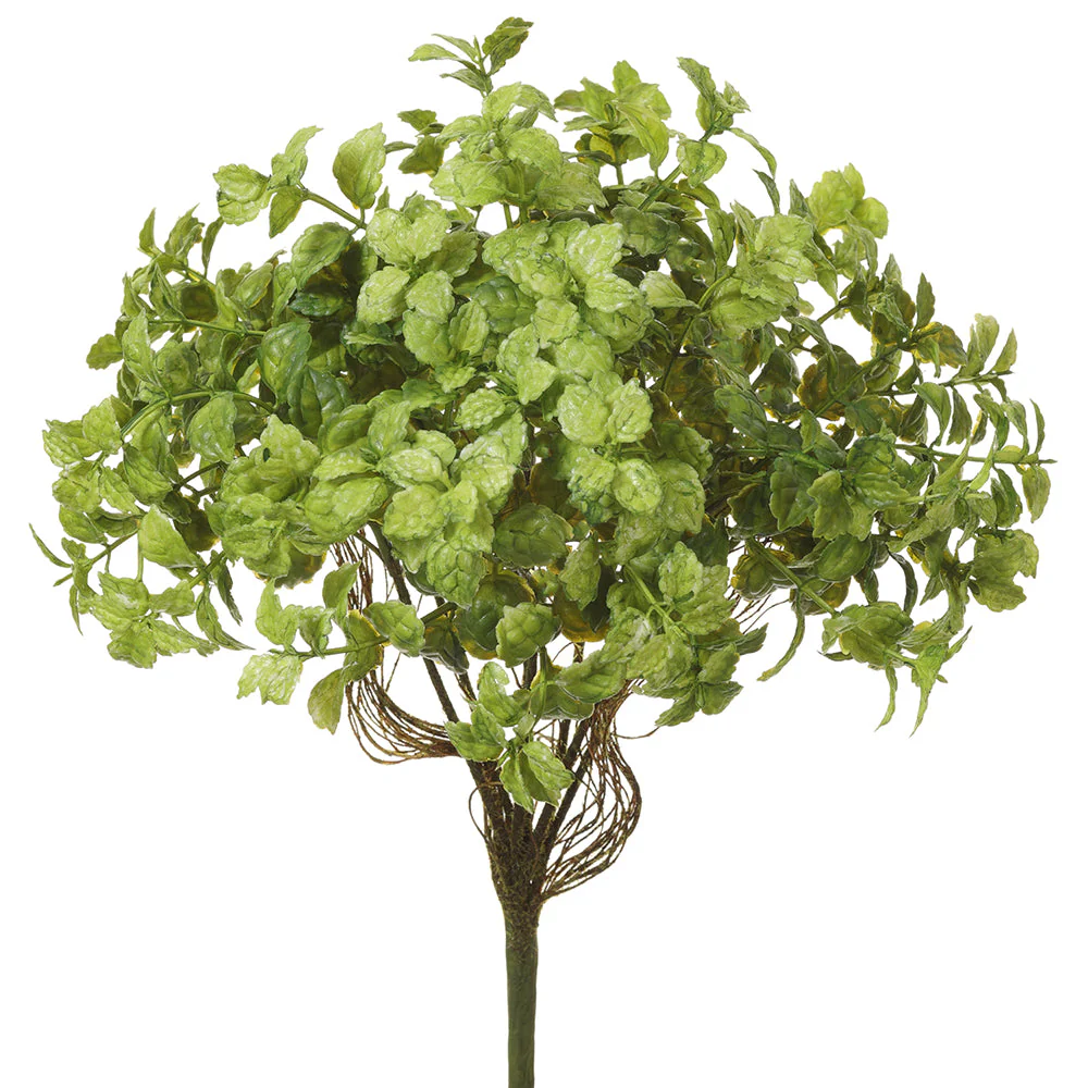 12" Mini Leaf Artificial Plant -Green (Pack of 12)
