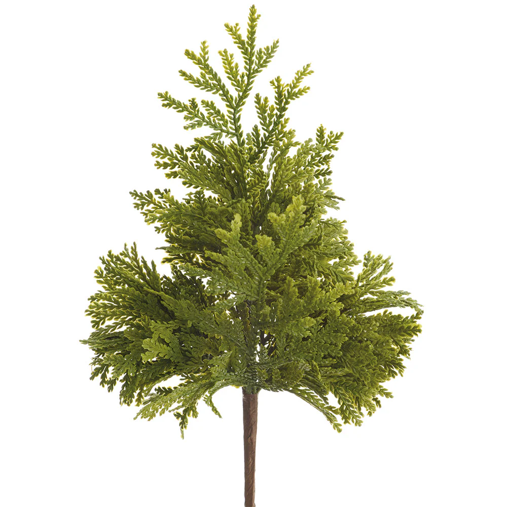 12" PE Soft-Touch Spike Moss Artificial Plant -Green (Pack of 12)