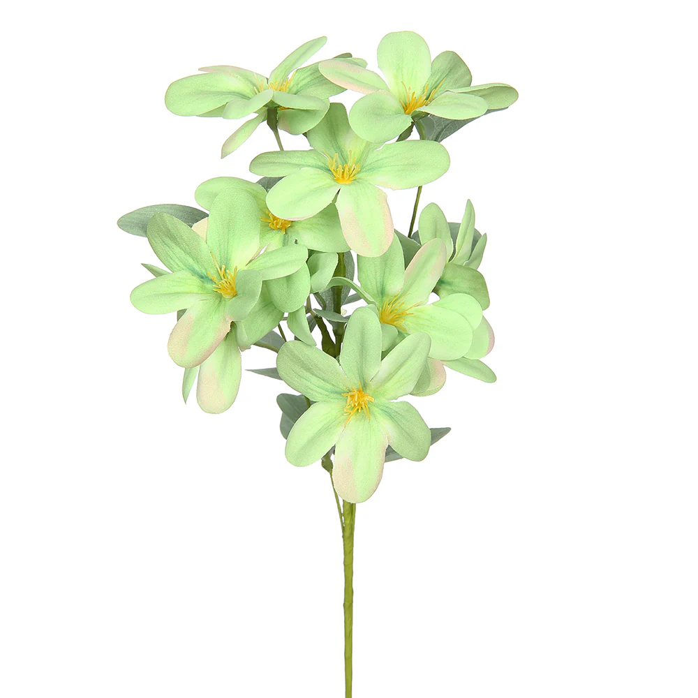 12" Rhododendron Silk Flower Stem -Green (Pack of 12)
