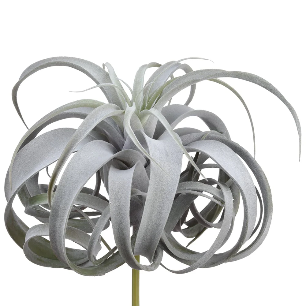 12" Tillandsia Succulent Artificial Stem Pick -Green/Gray (Pack of 4)