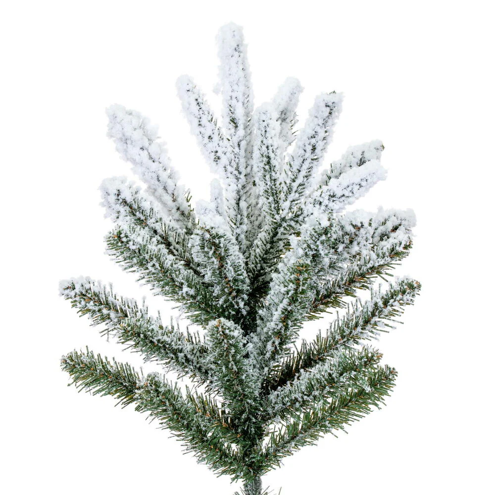 12'Hx44"W PE Frosted Tacoma Fraser Fir Artificial Christmas Tree, Unlit -White - Image 2