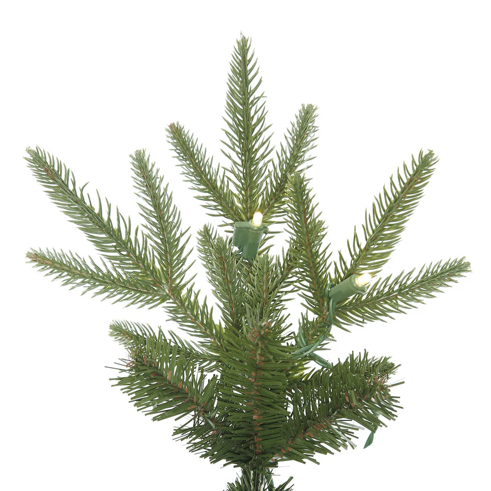 12'Hx56"W PE Pencil Bixley Fir Artificial Christmas Tree, LED Pre-Lit -Green - Image 3