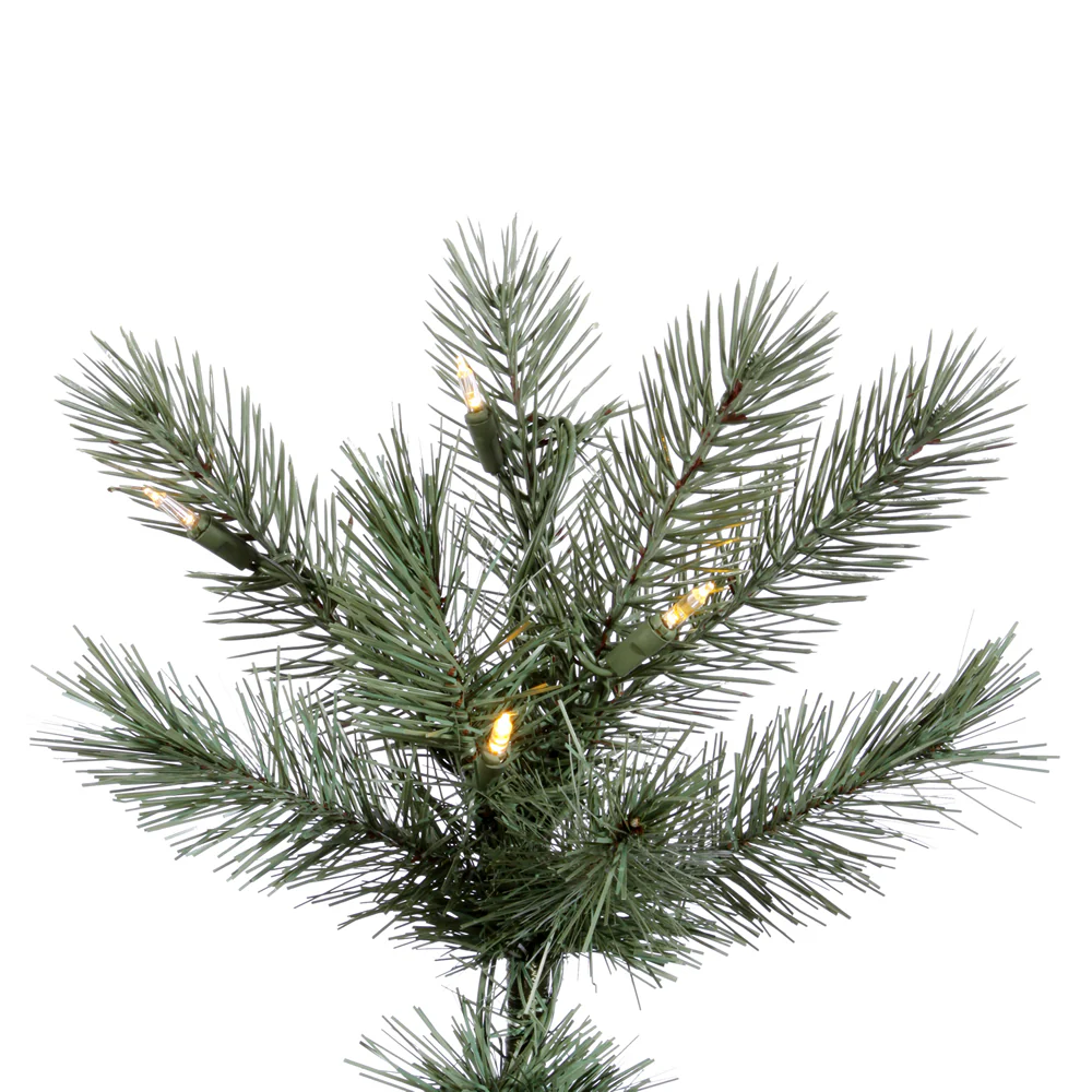 12'Hx66"W PE Slim Cashmere Pine Artificial Christmas Tree, LED Pre-Lit -Green - Image 4