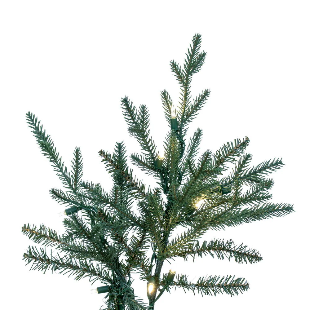 12'Hx75"W PE Slim Itasca Fraser Artificial Christmas Tree, LED Pre-Lit -Green - Image 6