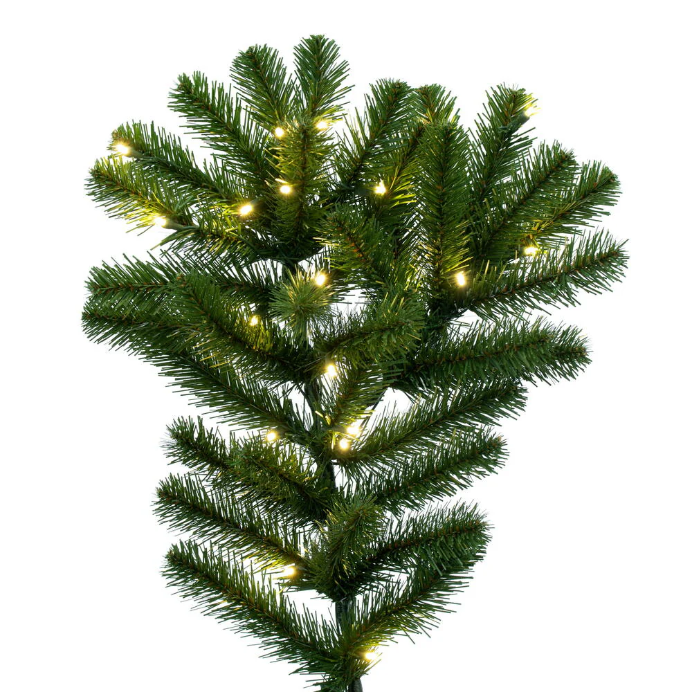 12'Hx78"W Deluxe Sequoia Pine Artificial Christmas Tree, LED Pre-Lit -Green - Image 5