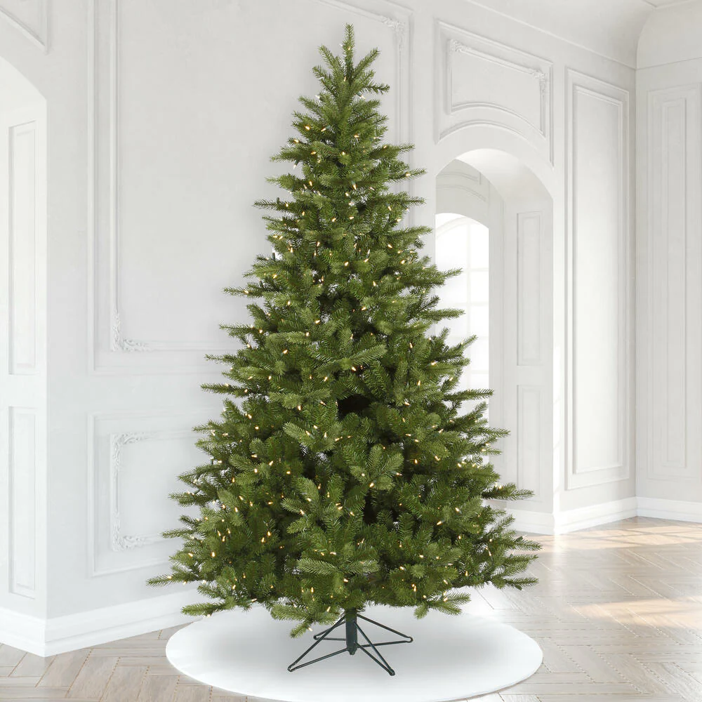 12'Hx83"W PE King Spruce Artificial Christmas Tree, LED Pre-Lit -Green - Image 6