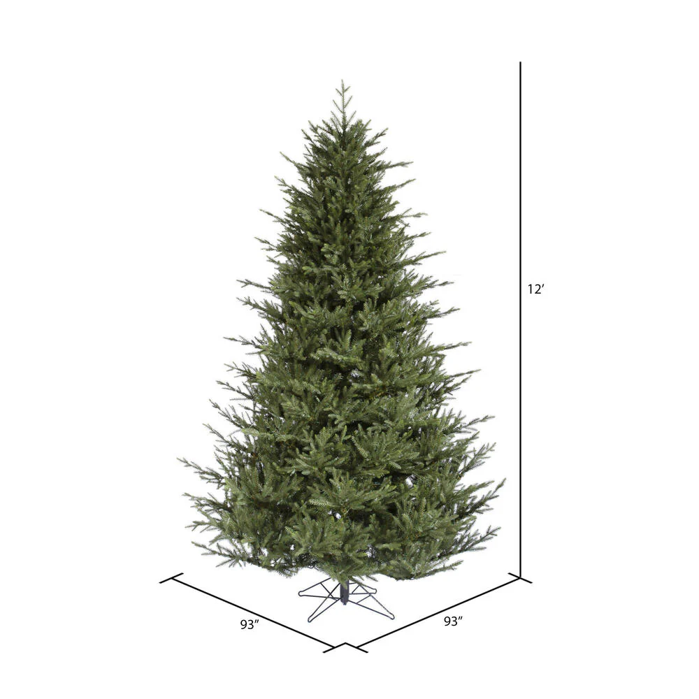 12'Hx93"W PE Itasca Fraser Artificial Christmas Tree, Unlit -Green - Image 3
