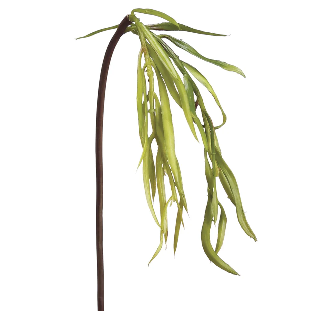 13.5" Hanging Artificial Willow Stem -Green (Pack of 96)