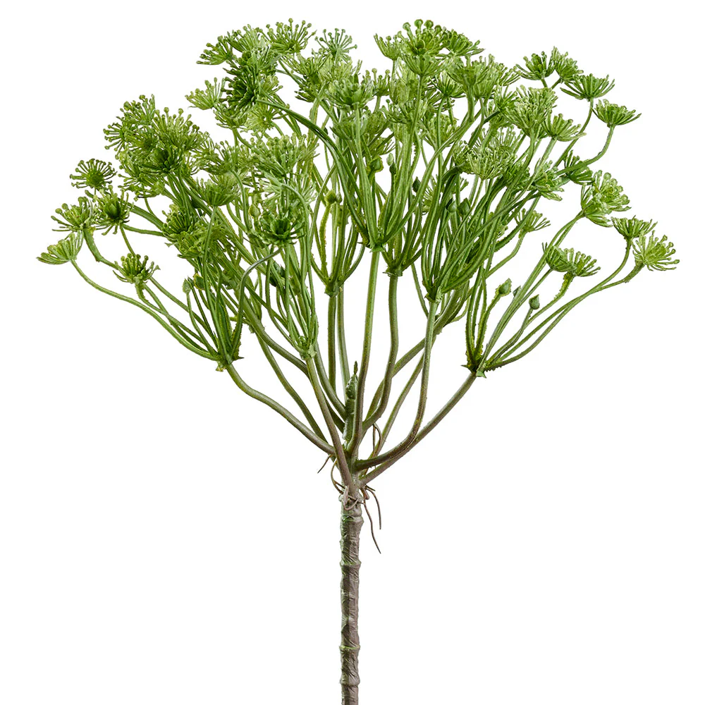 13" Allium Artificial Flower Bush -Green (Pack of 24)