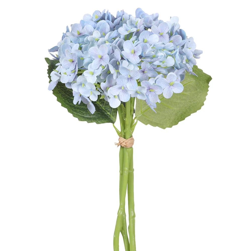 13" Hydrangea Silk Flower Stem Bundle -Delphinium (Pack of 12)
