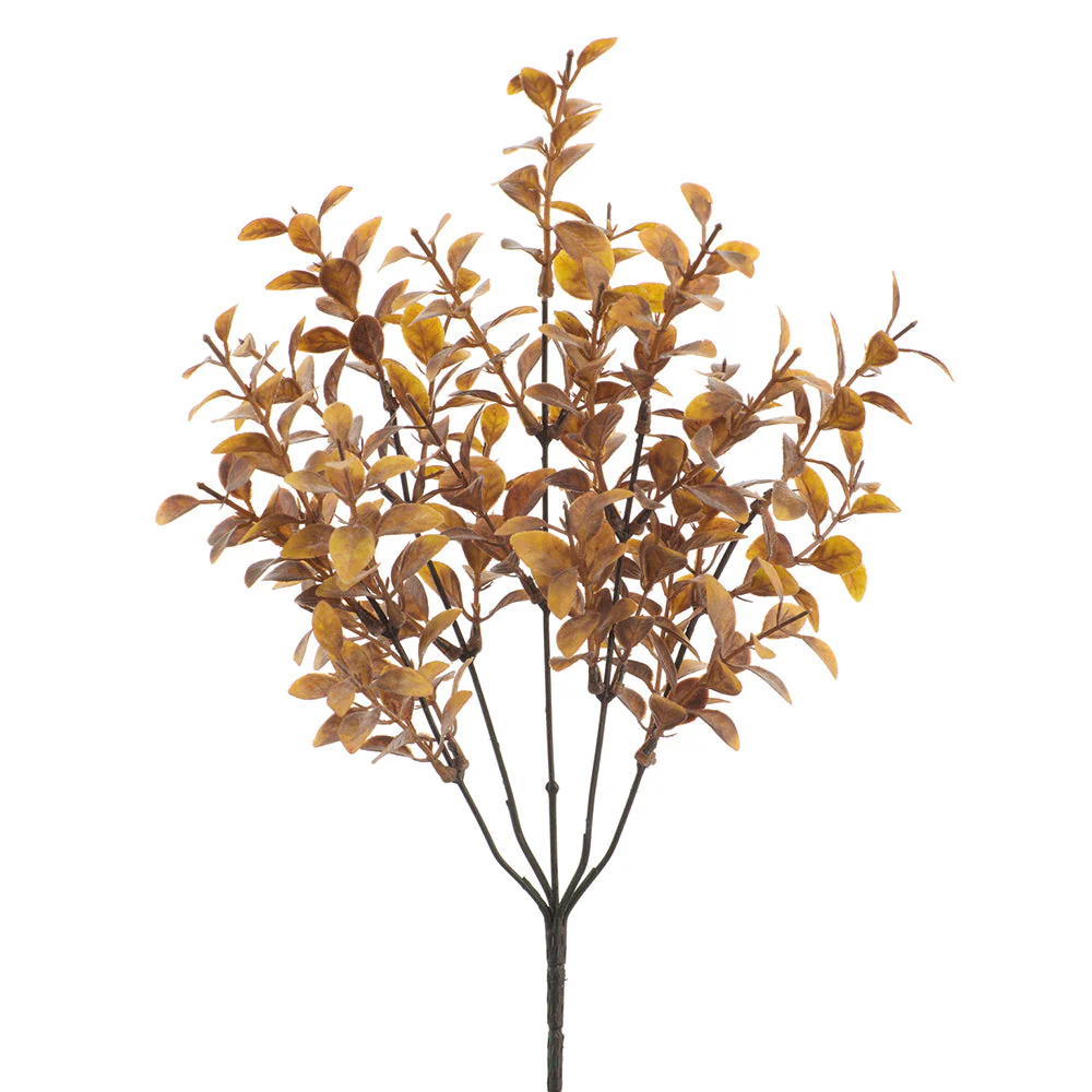 13" Tea Leaf Artificial Plant -Brown/Tan (Pack of 12)