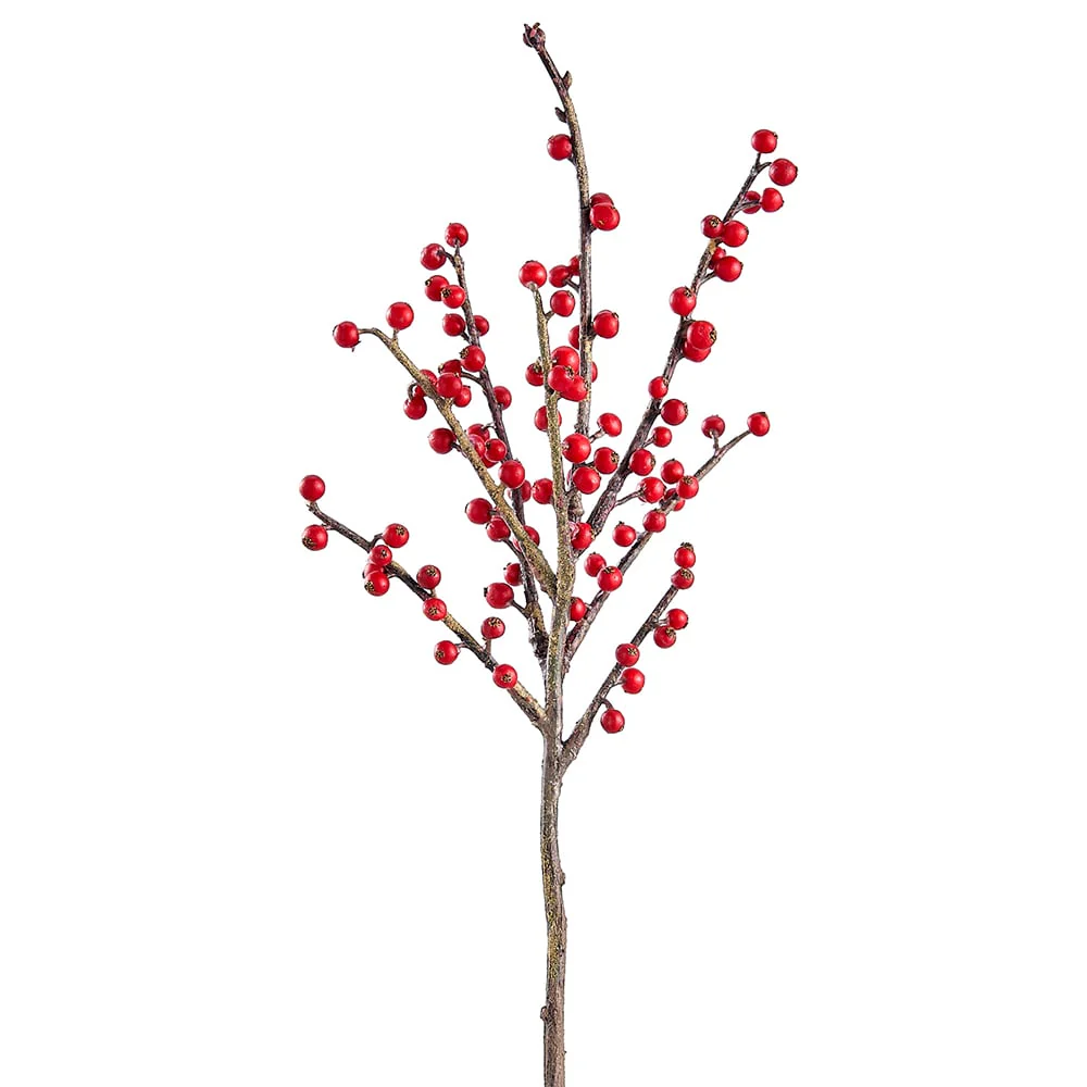 14.5" Berry Artificial Stem Pick -Red (Pack of 24)