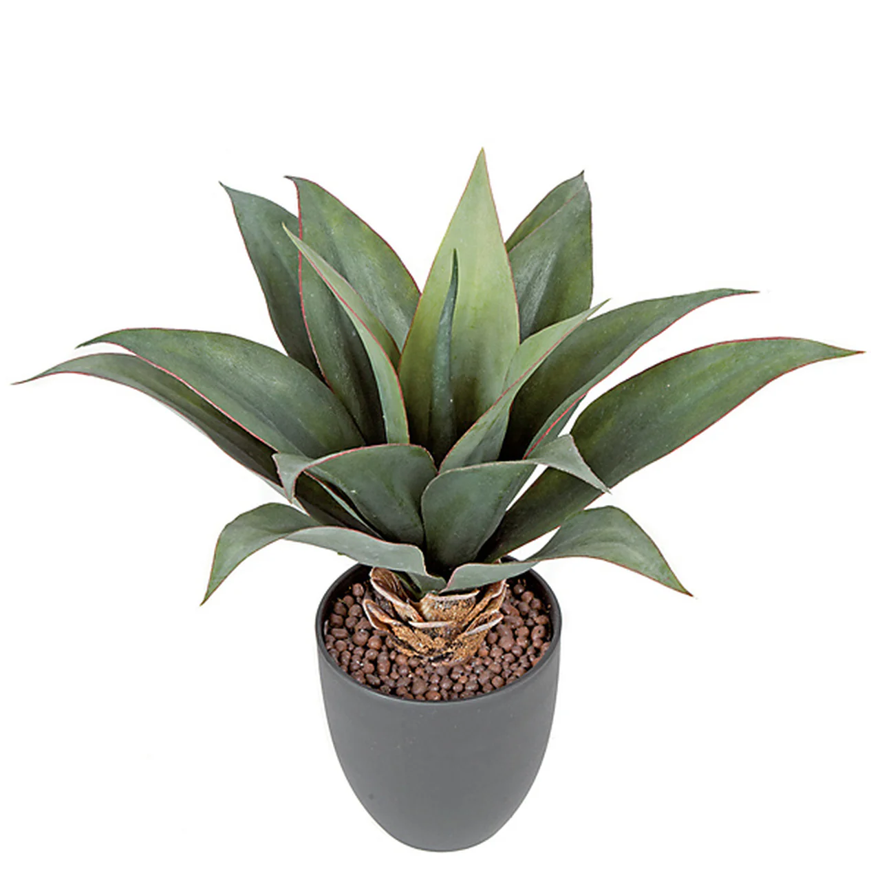 14" Agave Artificial Plant w/Pot -Green/Red (Pack of 2)