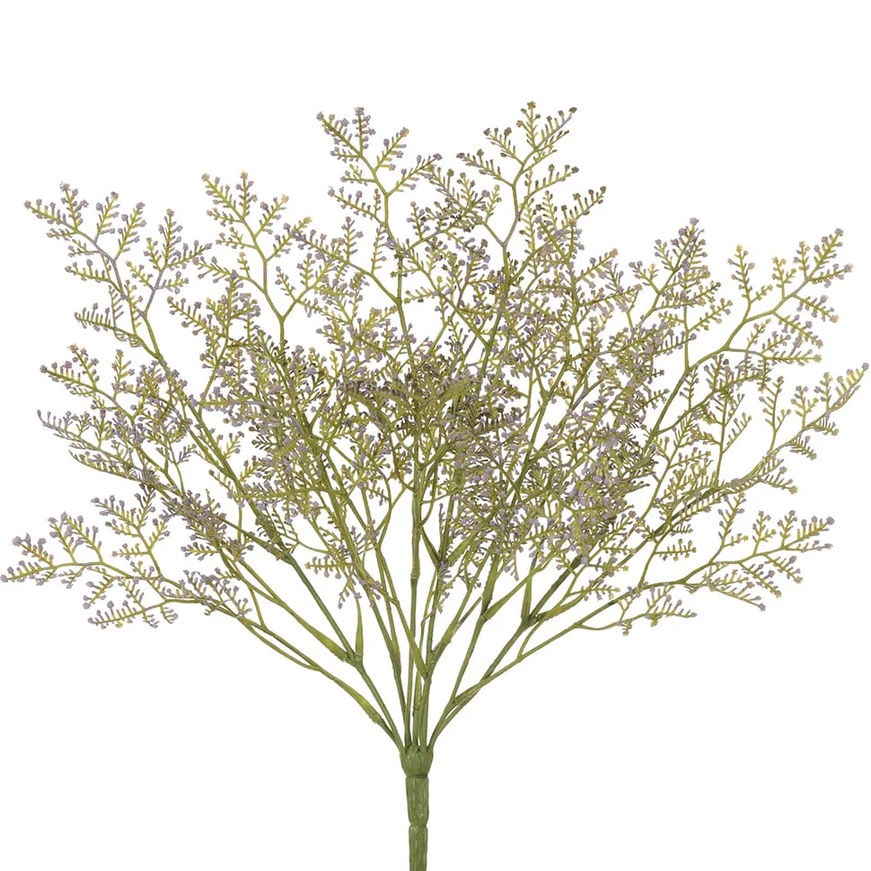 14" Artificial Limonium Flower Bush -Lavender (Pack of 12)