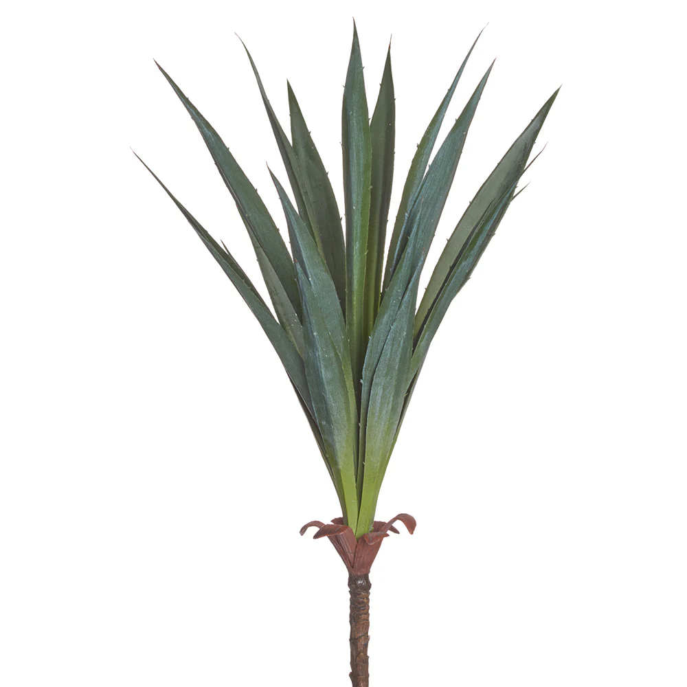 14" Artificial Yucca Plant -Green/Gray (Pack of 24)