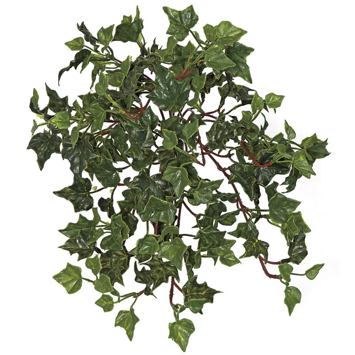 14" Outdoor UV-Resistant Artificial Hanging English Ivy Plant -2 Tone Green (Pack of 12)