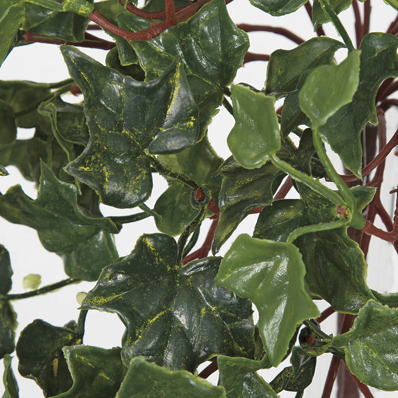 14" Outdoor UV-Resistant Artificial Hanging English Ivy Plant -2 Tone Green (Pack of 12) - Image 2