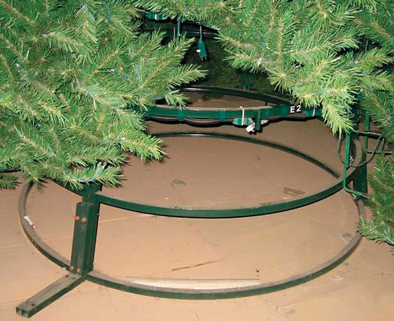 14'Hx121"W Commercial Breckenridge Pine Artificial Christmas Tree w/Tree Frame, Outdoor LED Pre-Lit -Green - Image 4
